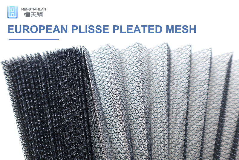 European Style 16mm Plisse Pleated Mesh